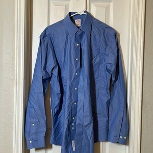 brooks brothers men’s blue dress shirt 15 4/5
